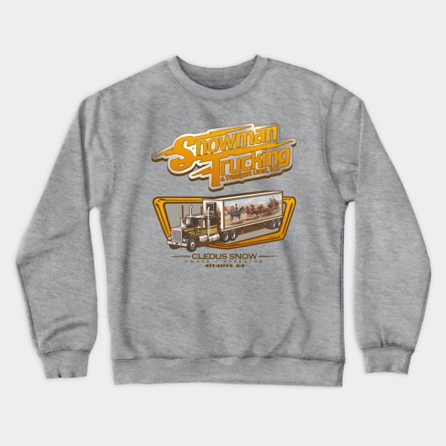 SNOWMAN TRUCKING INC. // Crewneck Sweatshirt by darklordpug